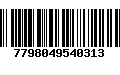 Código de Barras 7798049540313