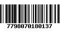 Código de Barras 7798070180137