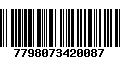 Código de Barras 7798073420087