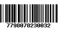 Código de Barras 7798078230032