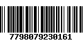 Código de Barras 7798079230161