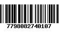 Código de Barras 7798082740107