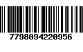 Código de Barras 7798094220956