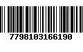 Código de Barras 7798103166190