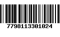 Código de Barras 7798113301024