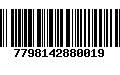 Código de Barras 7798142880019