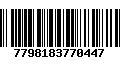 Código de Barras 7798183770447