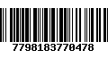 Código de Barras 7798183770478