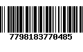 Código de Barras 7798183770485