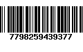 Código de Barras 7798259439377