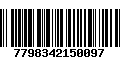 Código de Barras 7798342150097