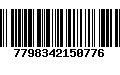 Código de Barras 7798342150776