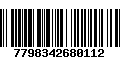 Código de Barras 7798342680112