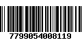 Código de Barras 7799054008119