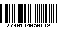 Código de Barras 7799114050812