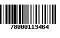 Código de Barras 78000113464