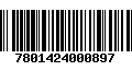 Código de Barras 7801424000897