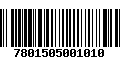 Código de Barras 7801505001010