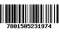 Código de Barras 7801505231974