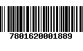 Código de Barras 7801620001889