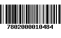 Código de Barras 7802000010484