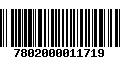 Código de Barras 7802000011719