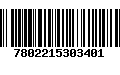 Código de Barras 7802215303401