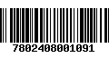 Código de Barras 7802408001091