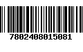 Código de Barras 7802408015081