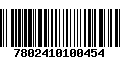 Código de Barras 7802410100454