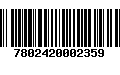 Código de Barras 7802420002359