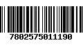 Código de Barras 7802575011190