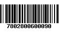 Código de Barras 7802800600090