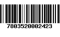 Código de Barras 7803520002423