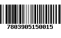 Código de Barras 7803905150015