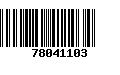 Código de Barras 78041103