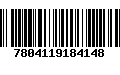 Código de Barras 7804119184148