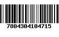 Código de Barras 7804304104715