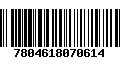 Código de Barras 7804618070614