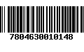 Código de Barras 7804630010148