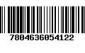 Código de Barras 7804636054122