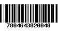 Código de Barras 7804643820048