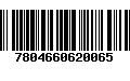 Código de Barras 7804660620065