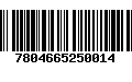 Código de Barras 7804665250014