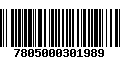 Código de Barras 7805000301989