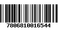 Código de Barras 7806810016544