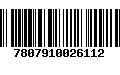 Código de Barras 7807910026112