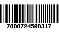 Código de Barras 7808724500317