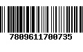 Código de Barras 7809611700735
