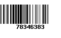 Código de Barras 78346383